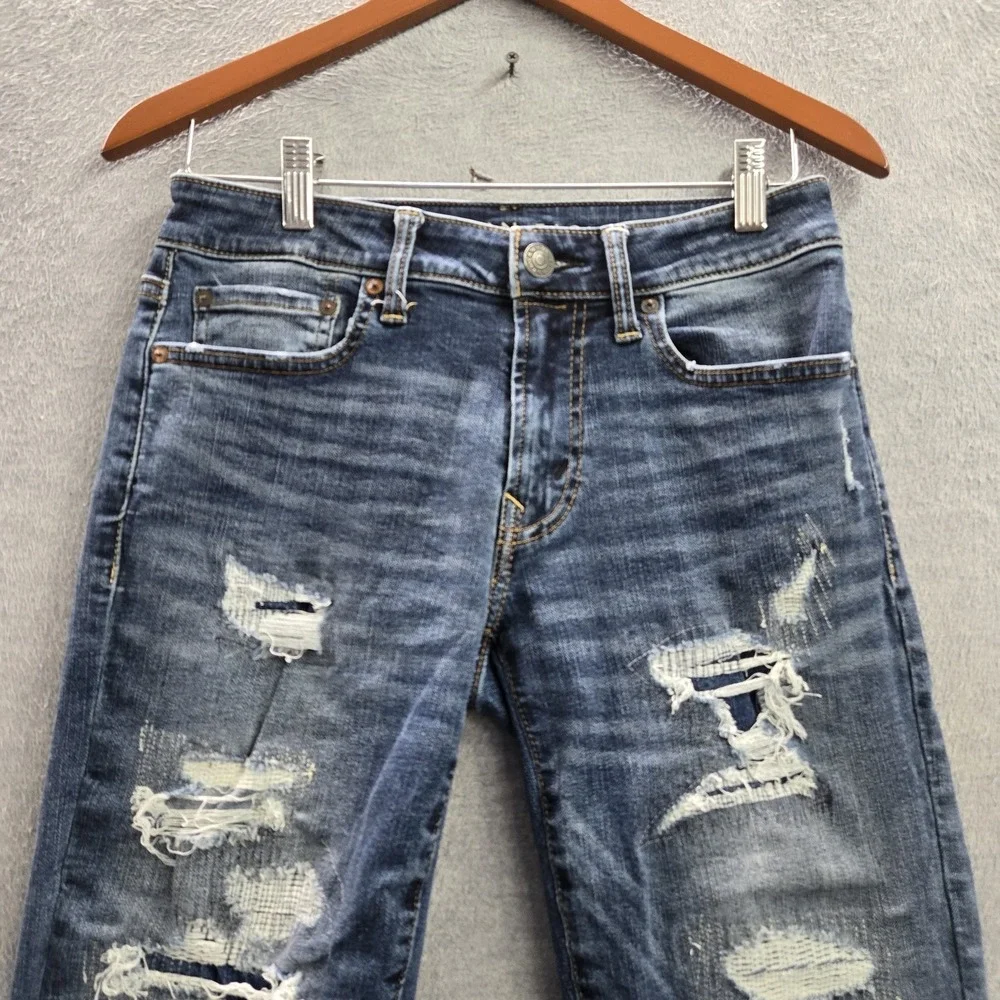 American Eagle‎ Men Jeans 28X30 Blue Denim NEXT LEVEL AIRFLEX Skinny 28